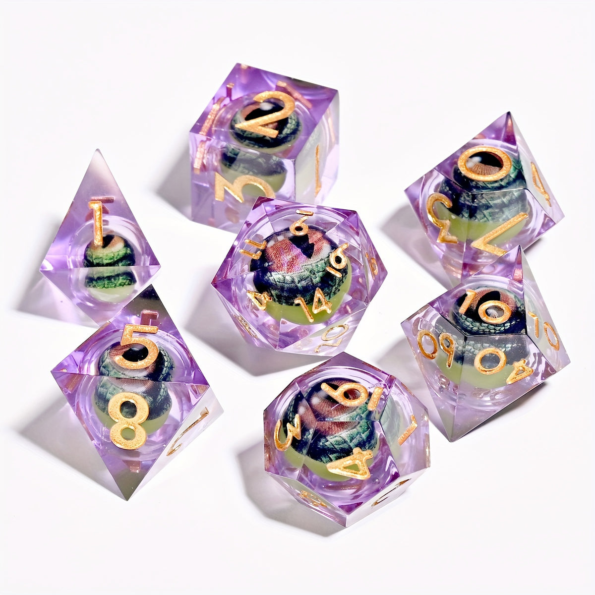 7pcs Resin Dice Set for Large Board Game