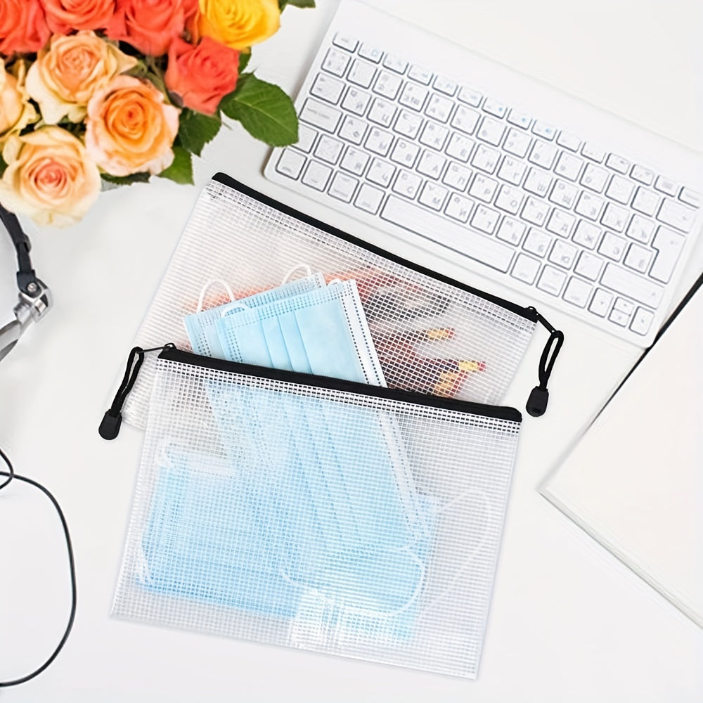 20pcs Mesh Zipper Bag Puzzle Bag 33x23cm A4 Size Letter Size