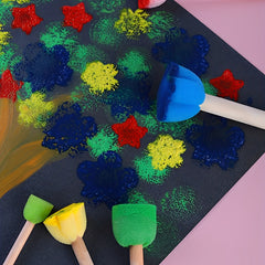 5pcs Colorful Mini DIY Painting Sponge Seals Brushes Tool