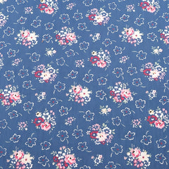 8pcs Dark Flower Printed Fabric Patchwork Doll Needlework DIY Sewing Material