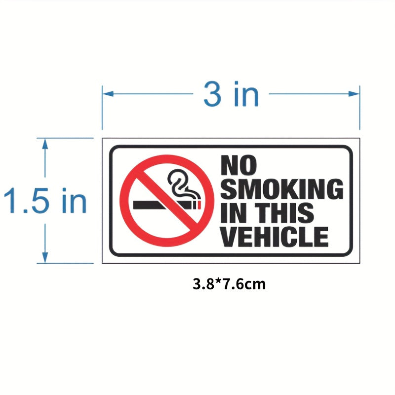 No Smoking Sign Waterproof No Smoking Label Sticker