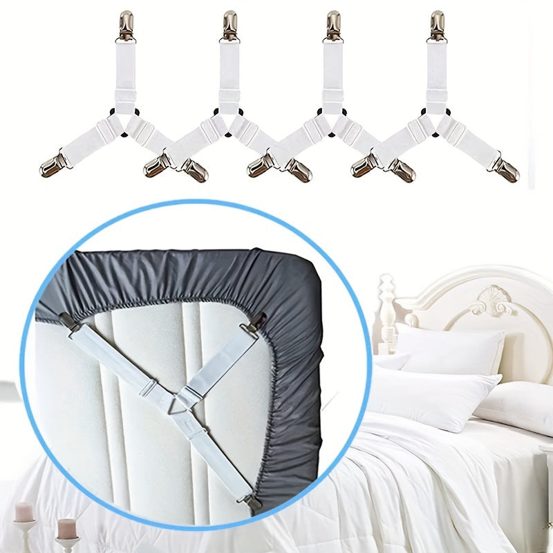 Adjustable Triangle Bed Sheet Holders Clips