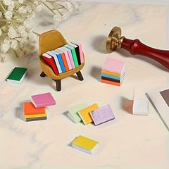 16pcs Dollhouse Books Handcrafted Paper Assorted Colors