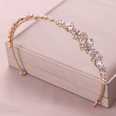 Golden Baroque Crystal Hairband Headband Bridal Wedding Favor