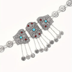 Metal Tassel Waist Chain Ethnic Waistband For Girls