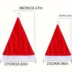 12pcs Santa Hat Adult Santa Hat Holiday Christmas Hat Santa Hat
