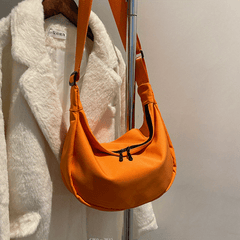 Women's Crossbody Bag Solid Hobo Shoulder Bag For School