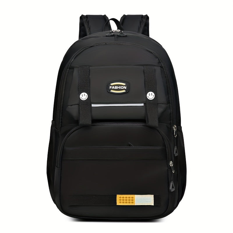 Minimalist Large Capacity School Bag All Match Zipper Backpack