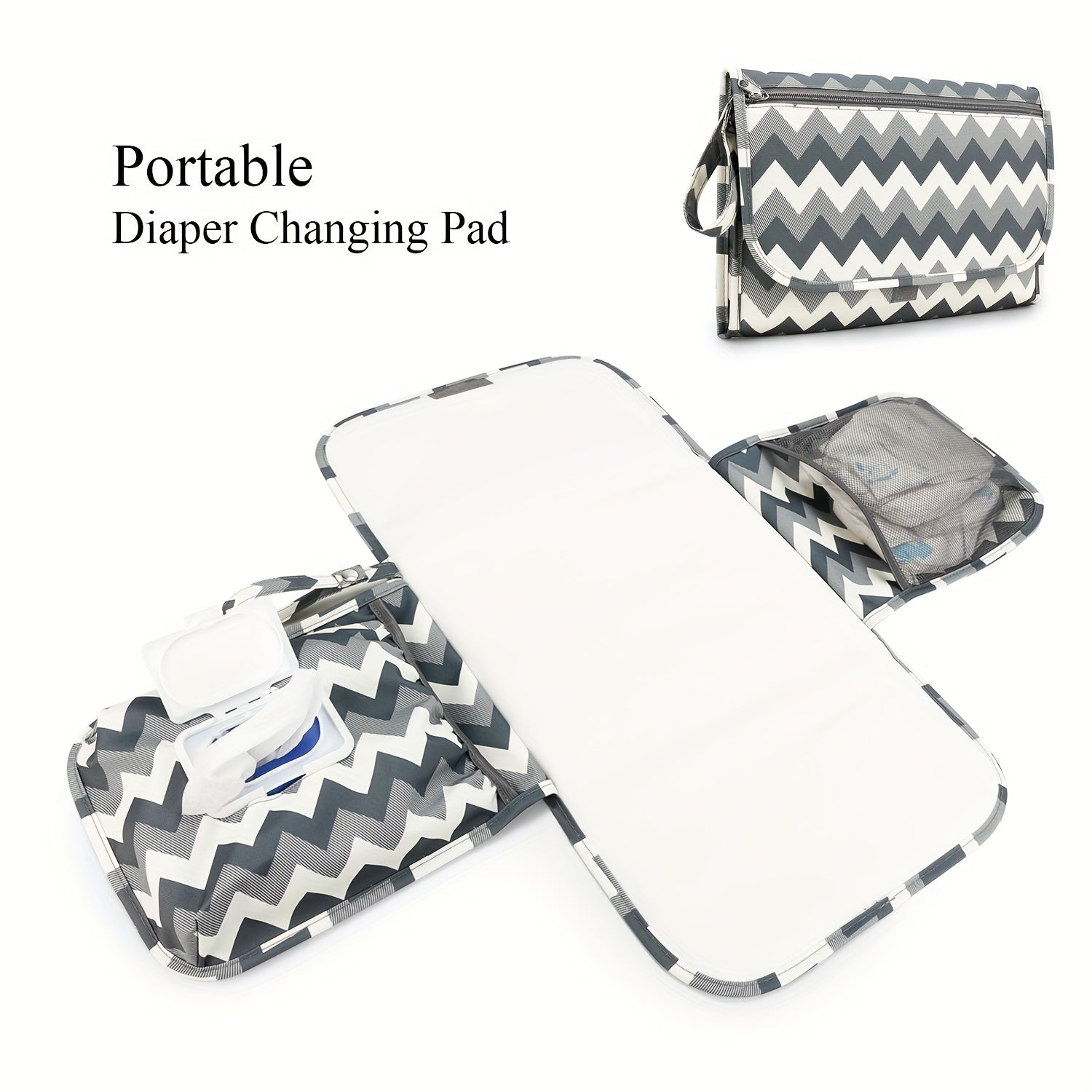 Waterproof Diaper Pad Mother Baby Travel Portable Pad Wipes Bag