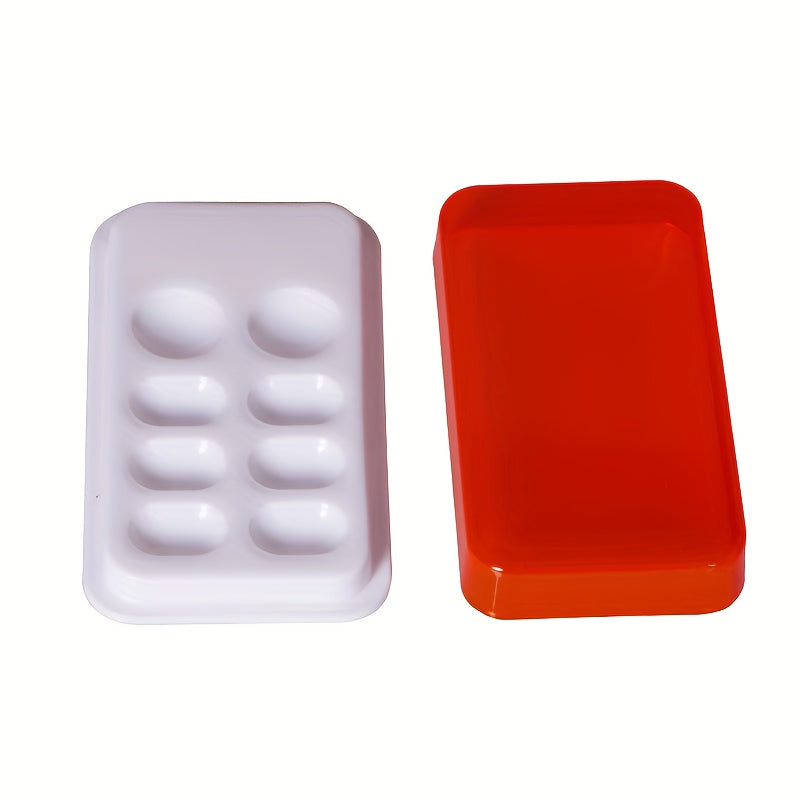 Dental Palette With Cover 8 Slot Dental Resin Palette Resin Shading Box
