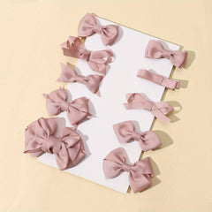 10pcs Bow Hair Clip Decorative Accessories Baby Girls