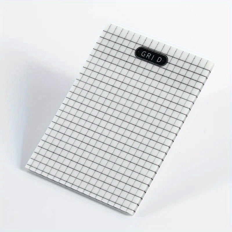 Clear Sticky Notes Large Grid Pad Waterproof Easy To Post Writable Note