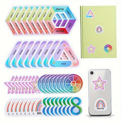 48 Calm Stickers Anxiety Relief Fidget Tactile Rough Textured Strips