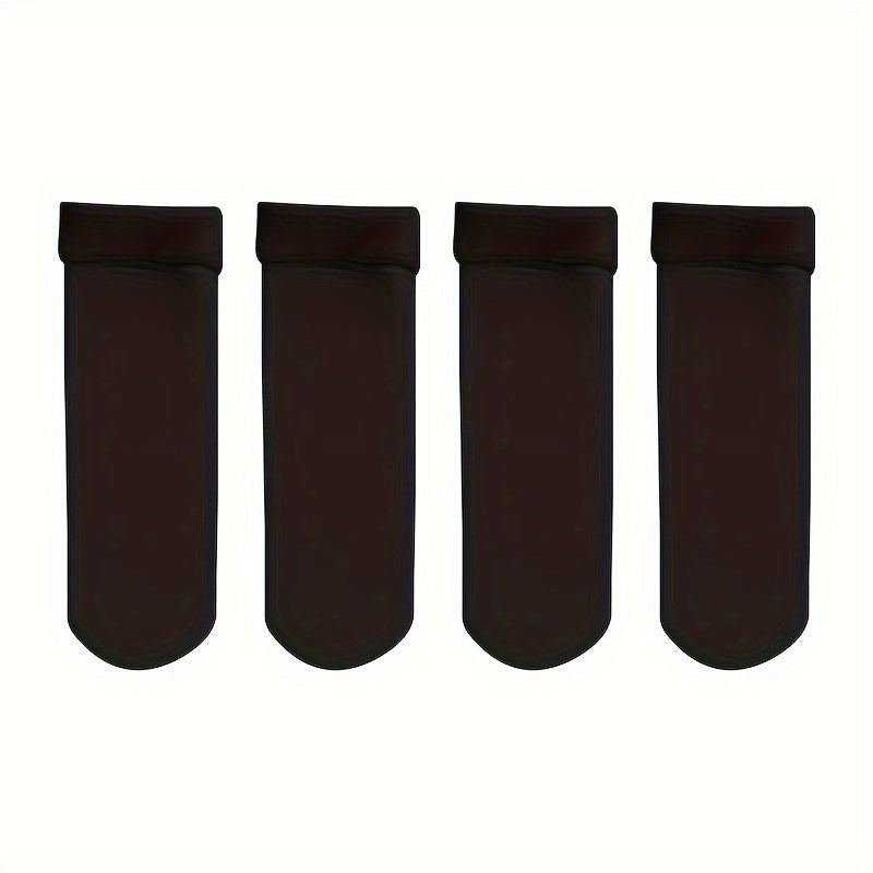 4 Pairs Winter Warm Cashmere Socks Thermal Fleece Lined Thickened Socks