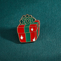 Men's Christmas Red Pin - Festive Holiday Style