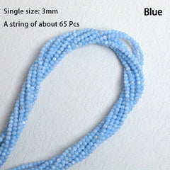3mm Colored Natural Shell Beads Round Loose Beads DIY Jewelry 65p