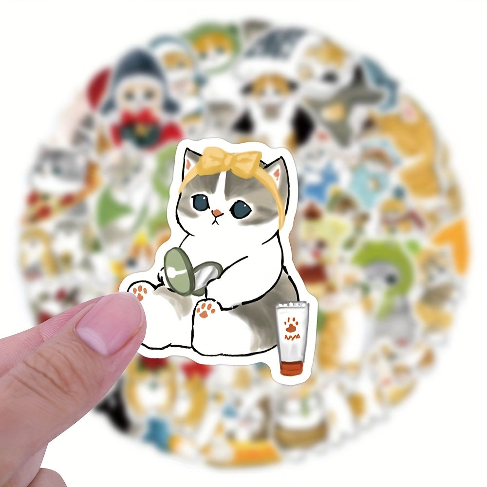 55pcs Mofusand Sticker for Stationery Cup Laptop Suitcases Refrigerator
