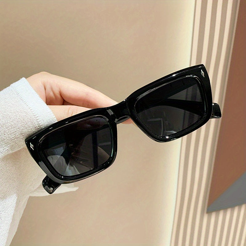 Square Sunglasses Rivet Anti Glare UV400 Sun Shades for Vacation Beach Party