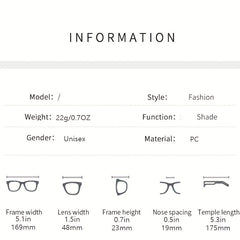 Hedgehog Frame Y2k Men's Sunglasses