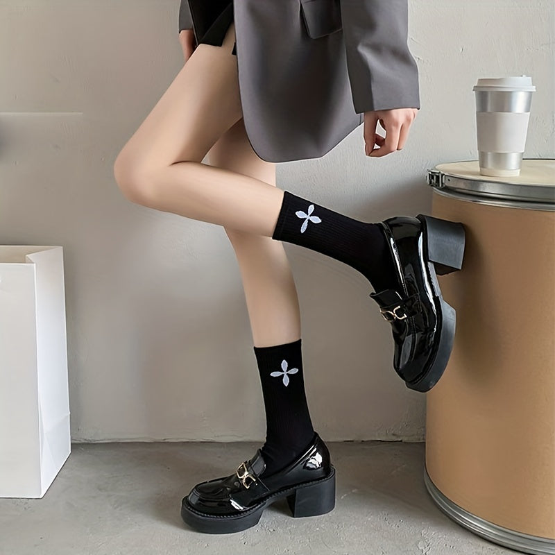 10 Pairs Cross Pattern Socks for Women