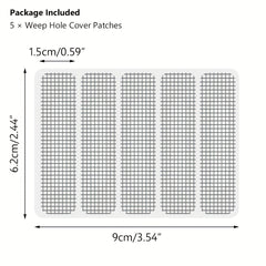5pcs Indoor Insect Fly Mosquito Net Window Screen Repair Patch Adhesive Kit