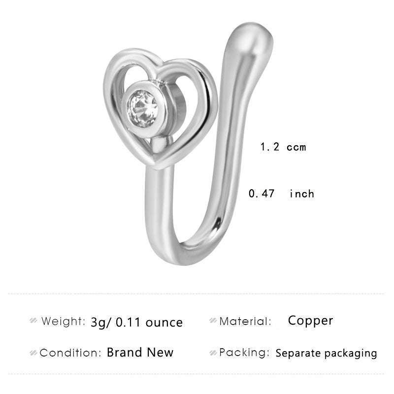 Men's Silver Punch Sports Nose Clip for Party Birthday Gift
