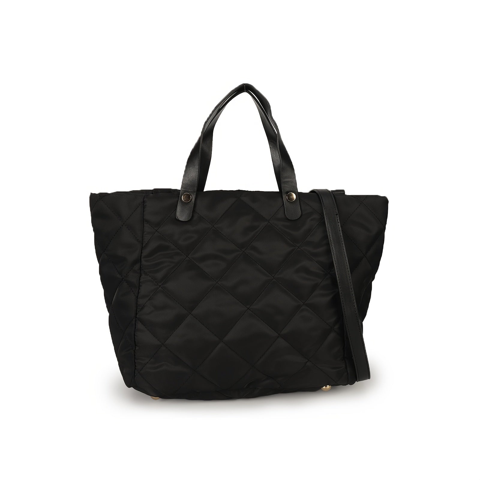Quilted Tote Bag Nylon Shoulder Bag Women's Casual Handbag