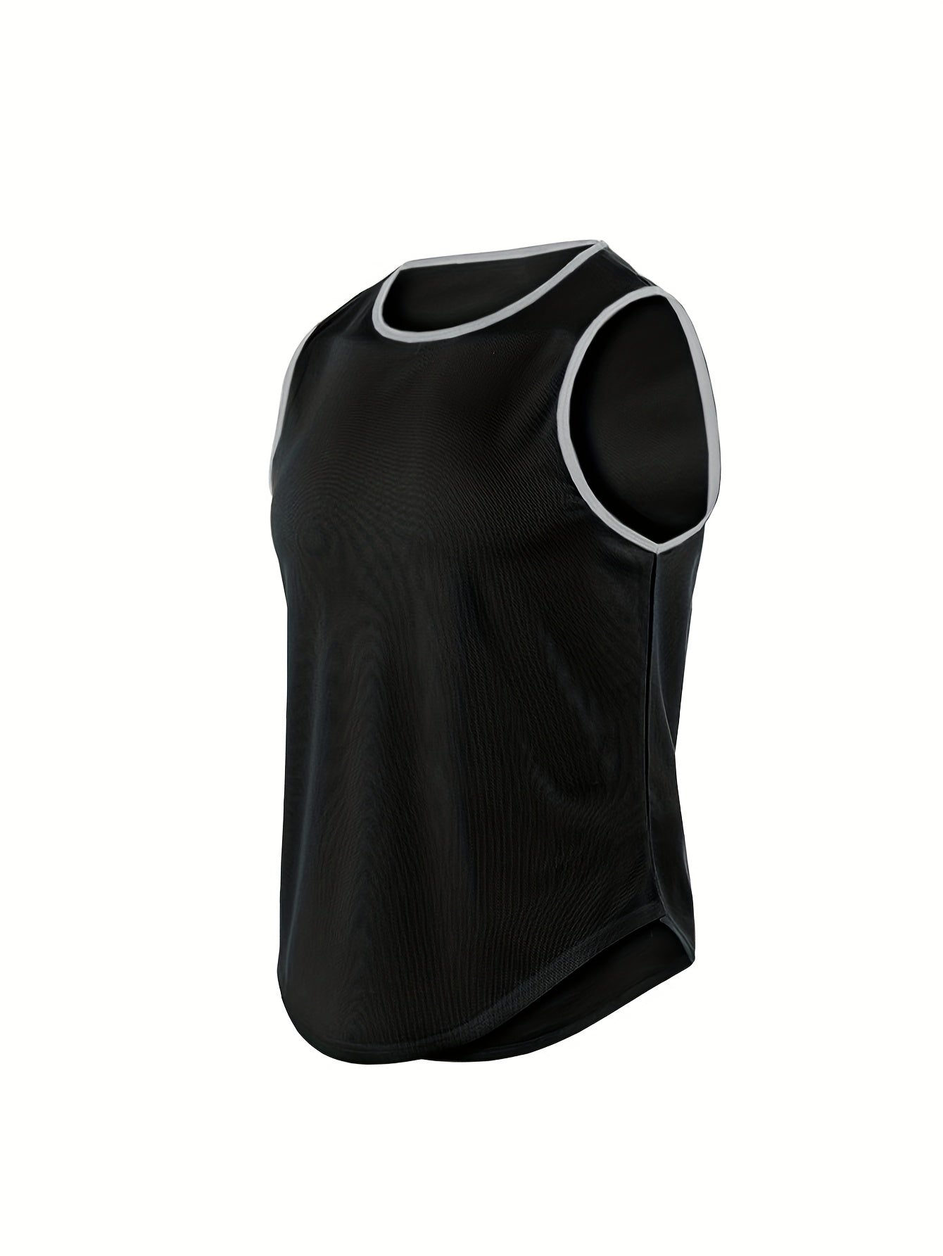 Men's Solid Tank Top Casual Comfy Vest For Summer Gym Workout
