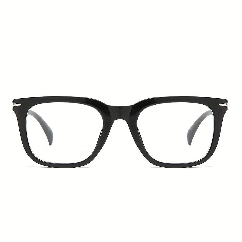 Square Anti Light Glasses Clear Lens for Women Men Teens
