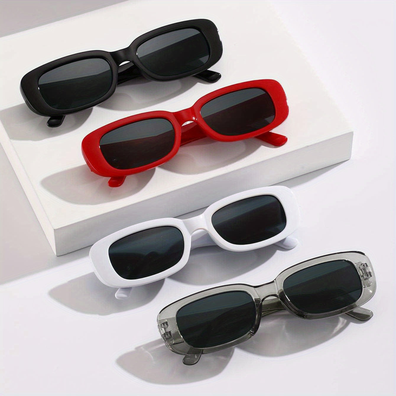 4 Pairs Men's Classic Casual Sunglasses Daily Buddy Sharing Outfit