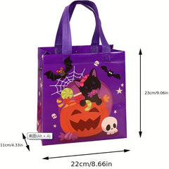20pcs Halloween Party Gift Handbag Ghost Skull Elf Print Tote Bag No woven