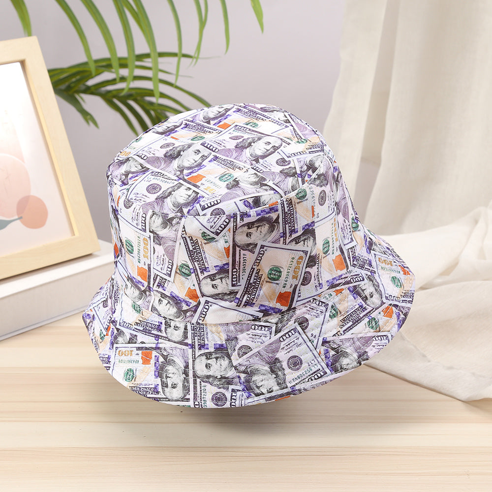 Dollars Print Reversible Lightweight Fisherman Cap