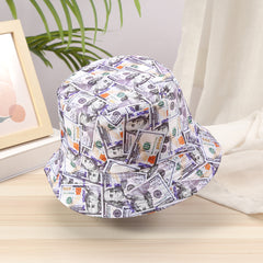 Dollars Print Reversible Lightweight Fisherman Cap