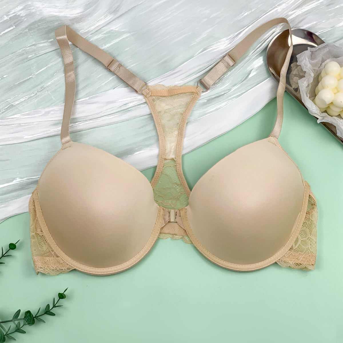  Sexy Bra Solid Underwire Stretch Lace Racer Back Bra