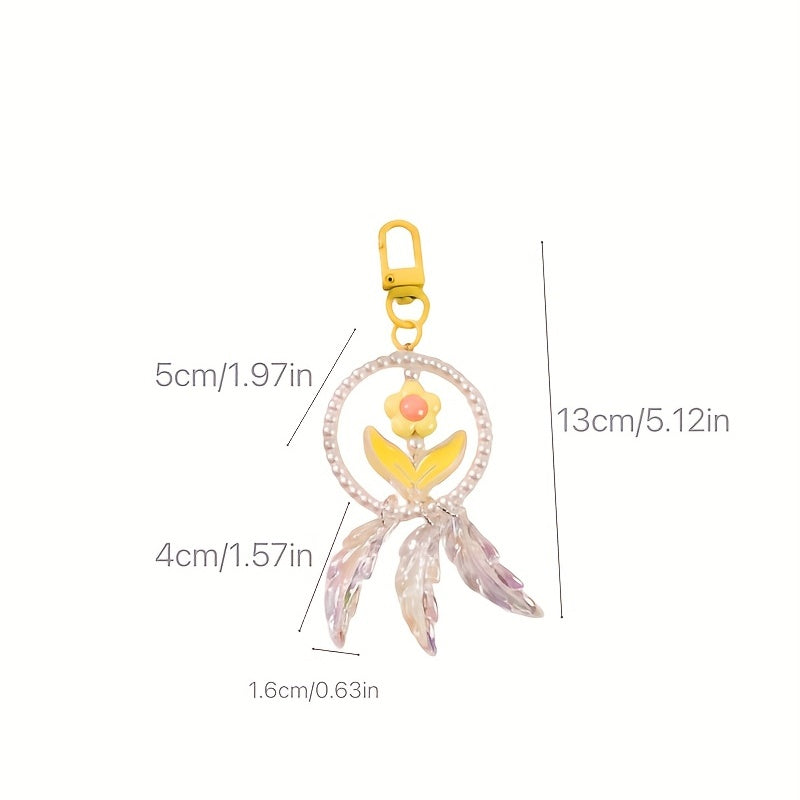 Y2K Beaded Keychain Pendant Bracelet Bag Accessories