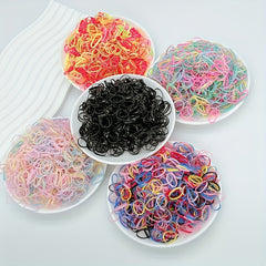 2000pcs Colorful Rubber Band Hair Accessories
