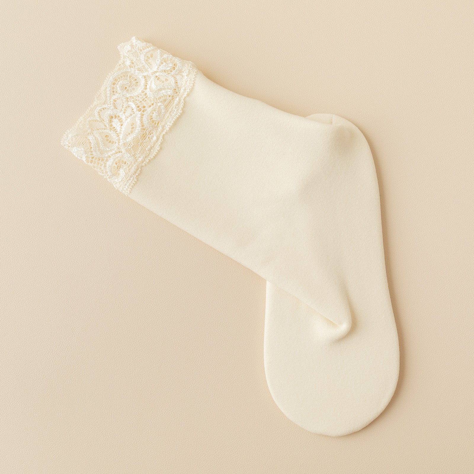 Cozy Lace Trim Mid Tube Socks Women's Stockings