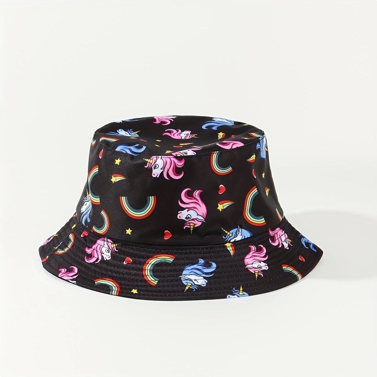 Graffiti Pattern Sun Hat Cartoon Foldable Fisherman Hat