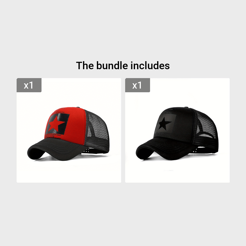 Pentagram Pattern Mesh Baseball Cap