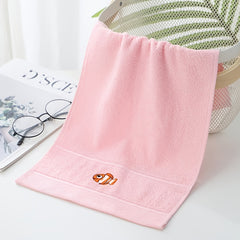 5pcs Cartoon Animal Baby Face Towel Soft Absorbent Household Bath Towel