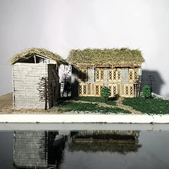 Brick Micro Landscape Sand Table Architecture Student Mini Scene