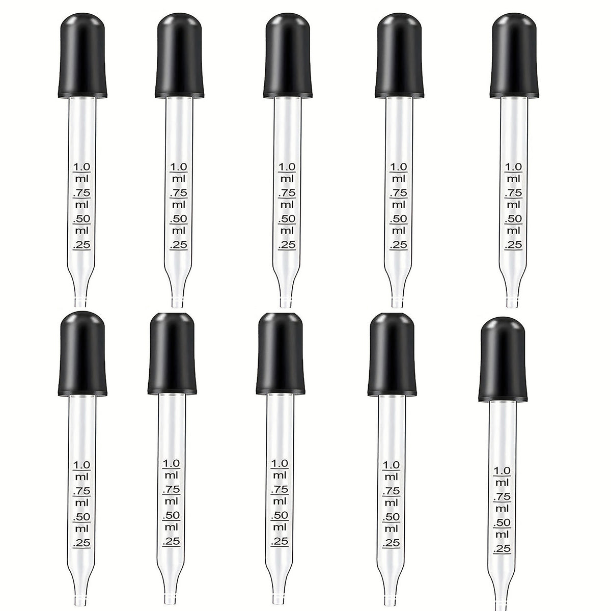 1ml Essential Oil Glass Dropper for Medical Use