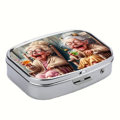 Laughter Pill Box Rectangular Decorative Box Vitamin Pill Organizer