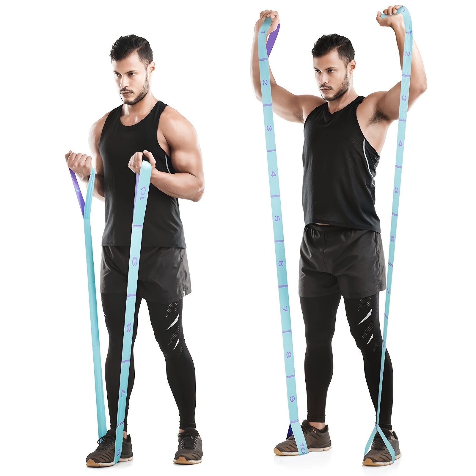 Elastic Yoga Strap for Flexibility and Strength Training
