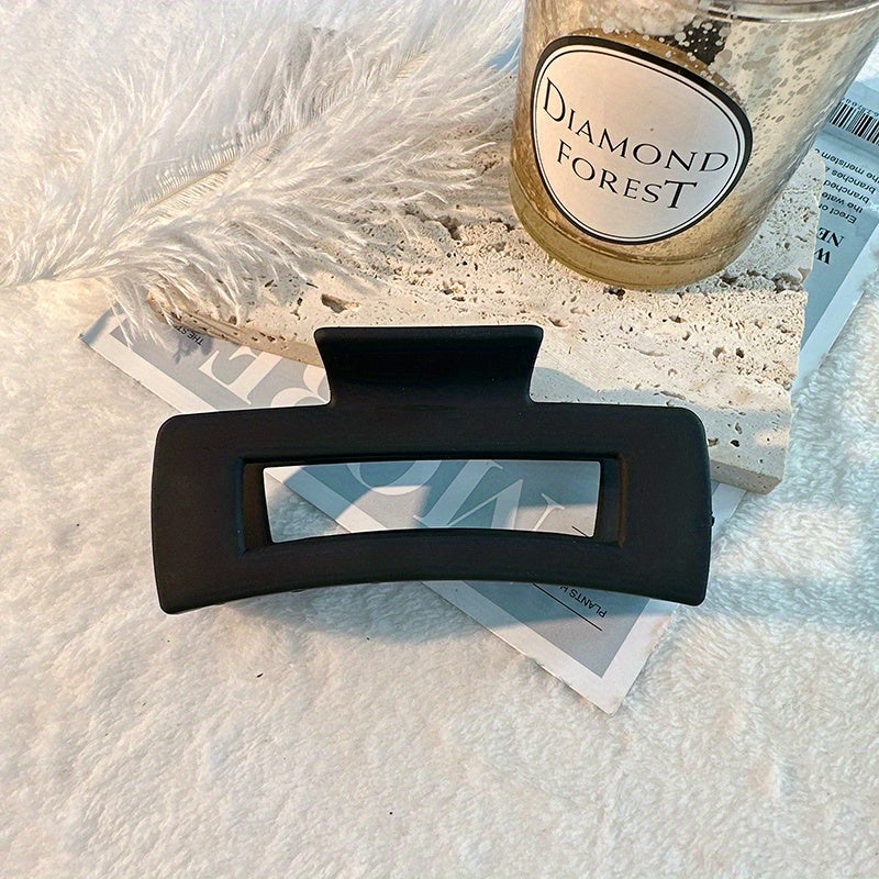 Geometric Hair Claw Clip Acrylic Matte Banana Clip