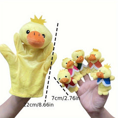 Duck Crocodile Monkey Finger Puppet Kindergarten Plush Toy
