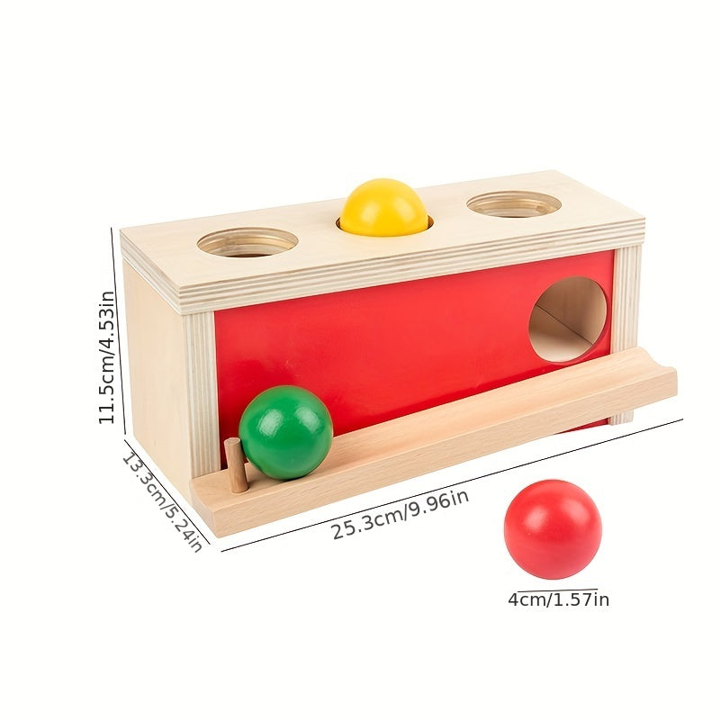 Montessori Wooden Press Ball Table Toy for Toddlers