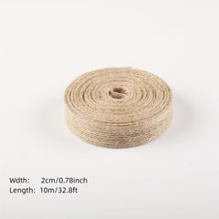 Jute Decorative Ribbon Linen Ribbon DIY Decorative Bow 10m Roll