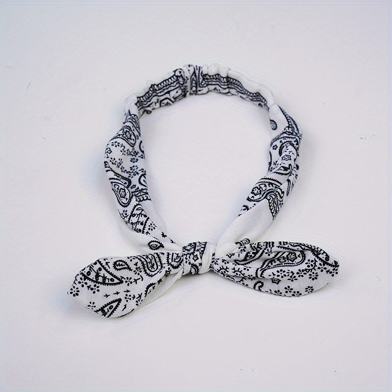 Vintage Boho Cross Knot Elastic Hairbands Non Slip Headbands