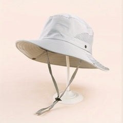 Breathable Sunscreen Bucket Hat Solid UV Protection Outdoor